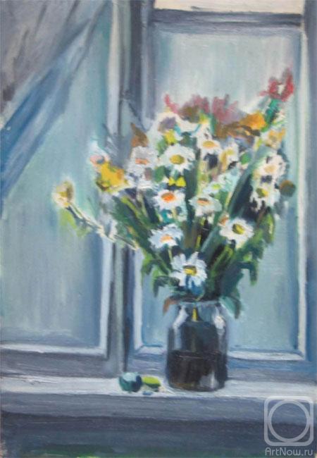 Lebedev Denis. Flowers on the window