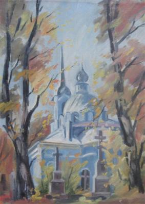Autumn at the Smolensk Cemetery. Lebedev Denis