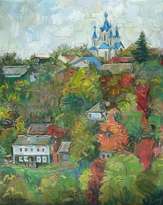 October in Kamyanets-Podilskiy. St George Church (River Smotritch). Yudaev-Racei Yuri