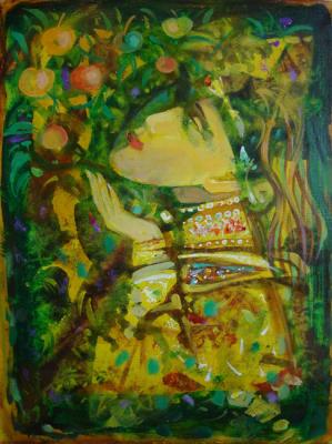 Girl with peaches. Zhilin Sergey