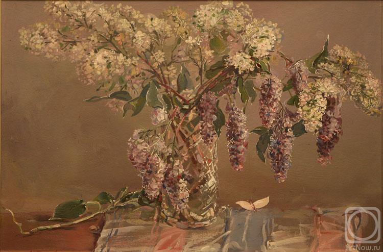 Lunev Valeriy. Lilac with butterfly