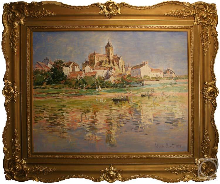Lunev Valeriy. Church in Vieteye. Claude Monet. 1878