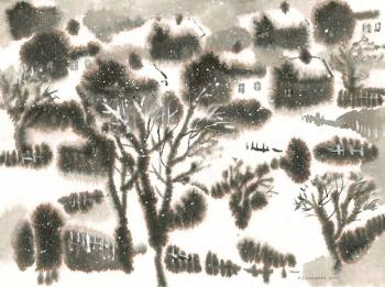 winter landscape. Simashova Olga