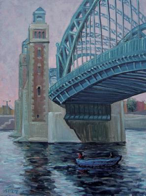 Under Okhtinsky bridge