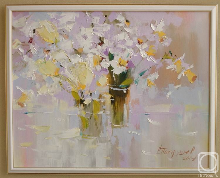 Patrushev Dmitry. three tulips of white