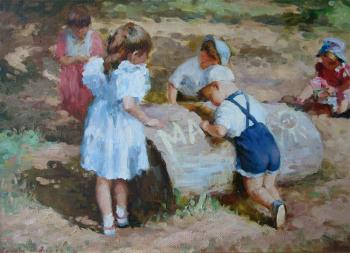 The Children on datcha. Shevchuk Svetlana