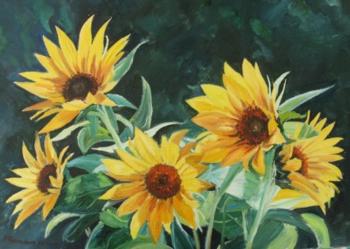 Wild sunflowers. Chernyshev Andrei