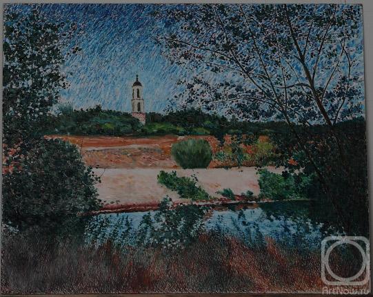 Filiykov Alexander. The Kirzhach River and the Bell Tower of Argunovo