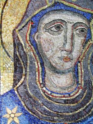 Virgin Mary (copy, fragment) (Direct Dialing). Lutokhina Ekaterina