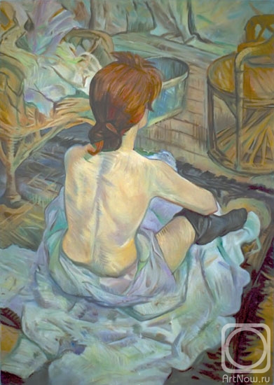 Elokhin Pavel. Ballerina (copy of the painting by Toulouse Lautrec)