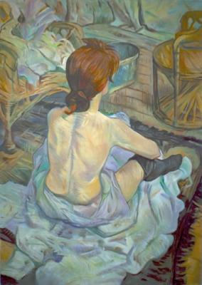 Ballerina (copy of the painting by Toulouse Lautrec). Elokhin Pavel