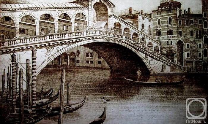 Surkov Alexander. The bridge. Venice