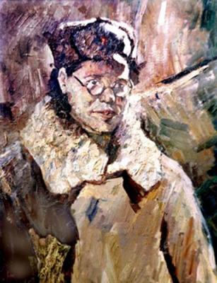 Portrait of Rufina Krasavina, 1971. Fedorenkov Yury