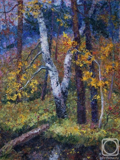 Hitkova Lyubov. Forest stream