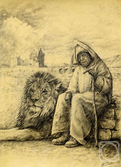 Pechorin Alan. Old man and lion
