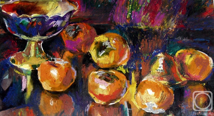 Chistyakov Yuri. The Still-life with a persimmon