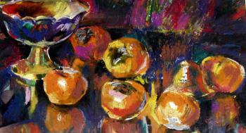 The Still-life with a persimmon. Chistyakov Yuri