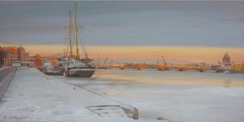 Sunset on the waterfront