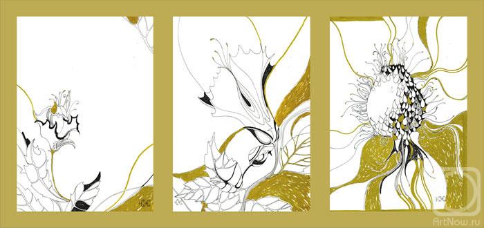 Zhukovskaya Yuliya. Burdock (triptych)