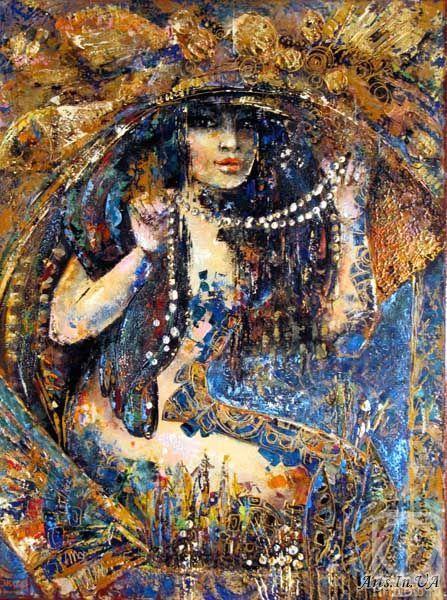 Skupova Lyubov. Mermaid with necklace