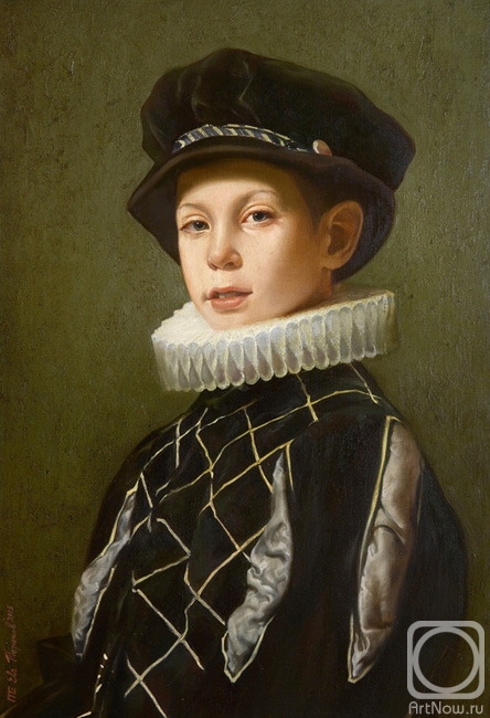 Terekhov Evgeny. Costume portrait of a boy