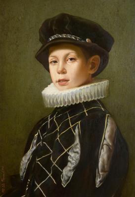 Costume portrait of a boy. Terekhov Evgeny