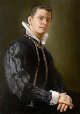 Costume portrait of a young man. Terekhov Evgeny