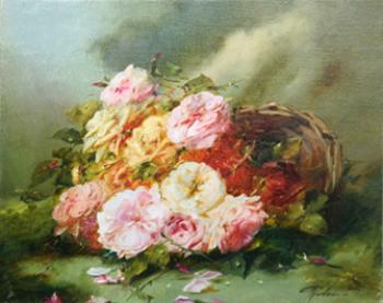 Roses lying. Fedorova Irina