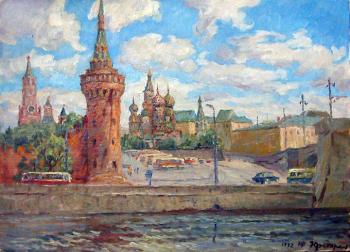 The Kremlin quay of Moscow