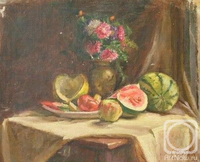 Lukashov Vyacheslav. Still life with watermelon