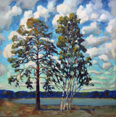 In July, the sky is in the clouds