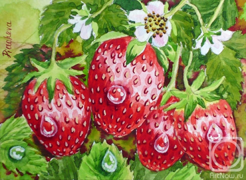 Piacheva Natalia. Strawberry in the Garden