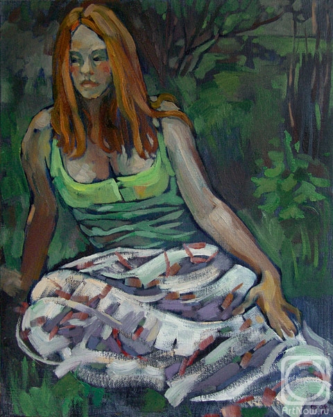 Goda Laima. Redhead in the Garden
