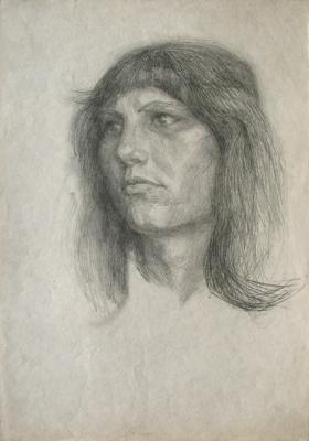 Female Model's Head (Drawing Female Head). Yudaev-Racei Yuri