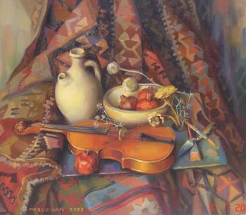 The Armenian still-life with a violin