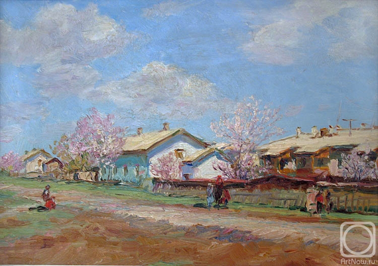 Petrov Vladimir. In the spring in the suburbs