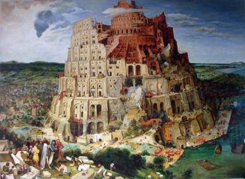 Tower of Babel. Pieter Bruegel (copy). Sushkova Olga