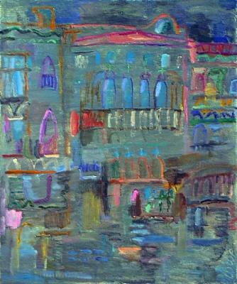 Nightly Venise (Postimpressionism). Shtele Yuri