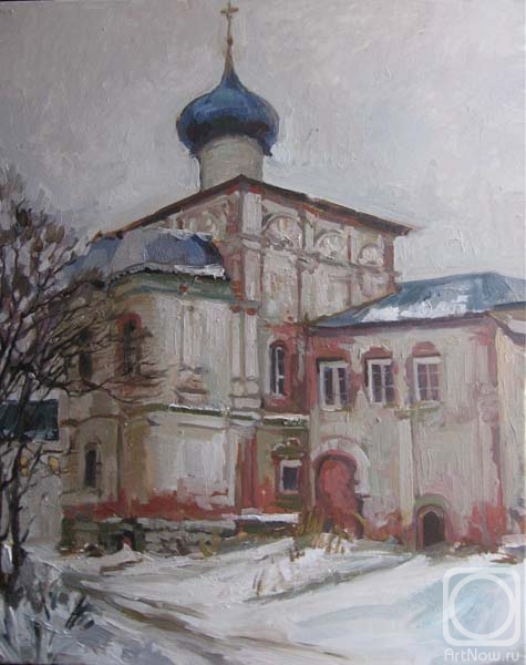 Popova Anastasia. Refectory chamber with the Church of the Praise of the Mother of God of the Trinity-Danilov Monastery in Pereslavl-Zalessky