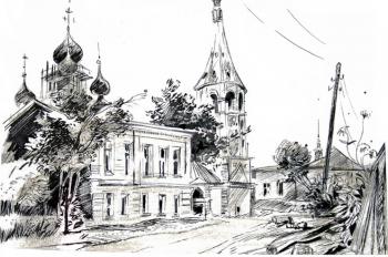 The Suzdal sketches 39/88. Vrublevski Yuri