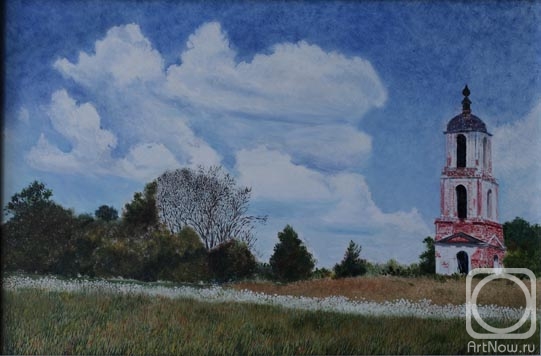 Filiykov Alexander. Church tower in the village of Argunovo,