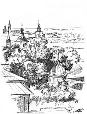 The Suzdal sketches 24/88,. Vrublevski Yuri
