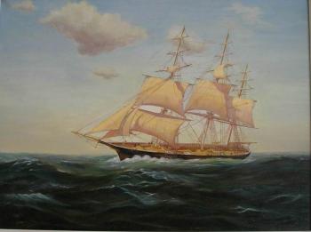 Sailing vessel "the Flying cloud"