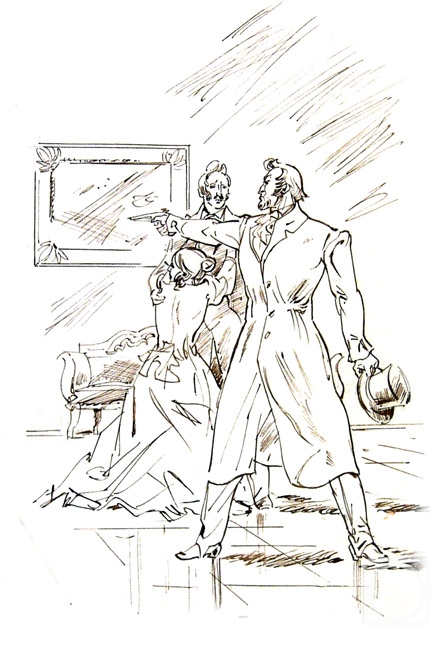Chistyakov Yuri. Illustrations to Pushkin's products: Belkin's stories - 9/80