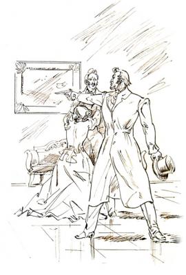 Illustrations to Pushkin's products: Belkin's stories - 9/80