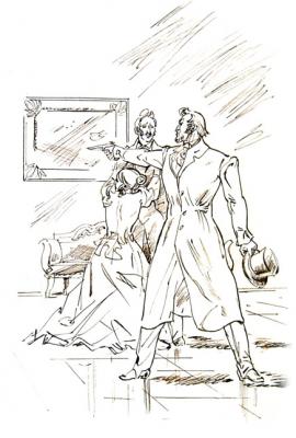 Illustrations to Pushkin's products: �Belkin's stories� - 9/80