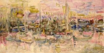 The pink bay (Postimpressionism). Shtele Yuri