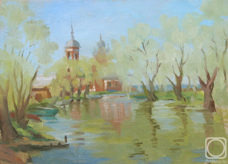 Vedeshina Zinaida. Trubezh River in the spring