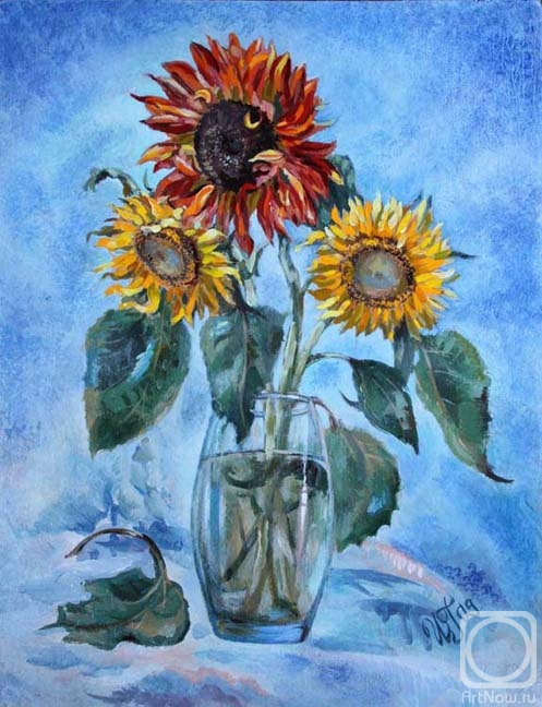 Осенние цветы» картина Грин Ирины (картон) — купить на ArtNow.ru