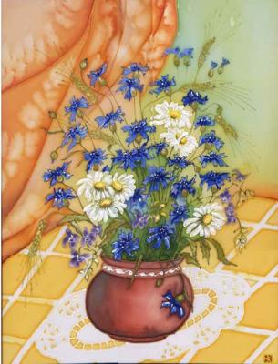 Cornflowers, cornflowers, cornflowers. Kotova Valentina